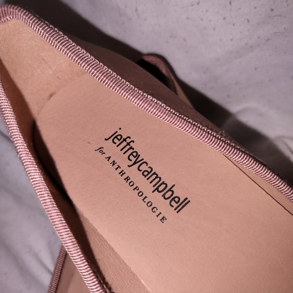 Jeffrey Campbell x Anthropologie Tutu Blush satin ballet flats. Sz 11 - Picture 4 of 9